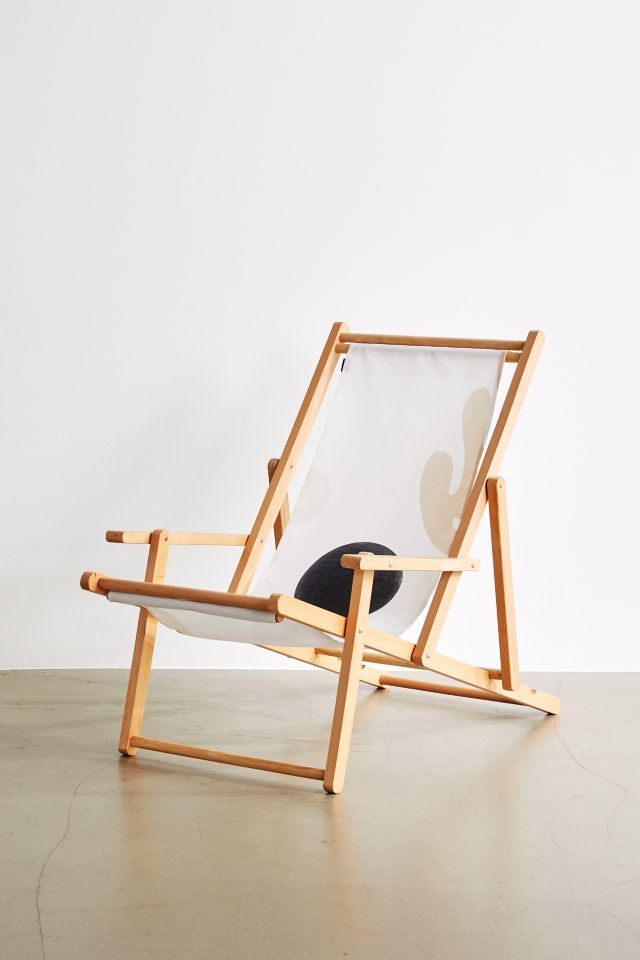 Bohomadic.Studio Deny Linen Leaves Balance Outdoor Folding Chair #1