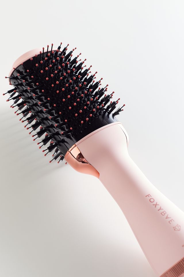  FoxyBae Blowout Brush Hair Dryer - Professional Blow Dryer  Brush with Nylon and Boar Bristles - 75mm Hair Dryer Brush and Volumizer in  One - Salon-Grade Rose Gold Brush Blow