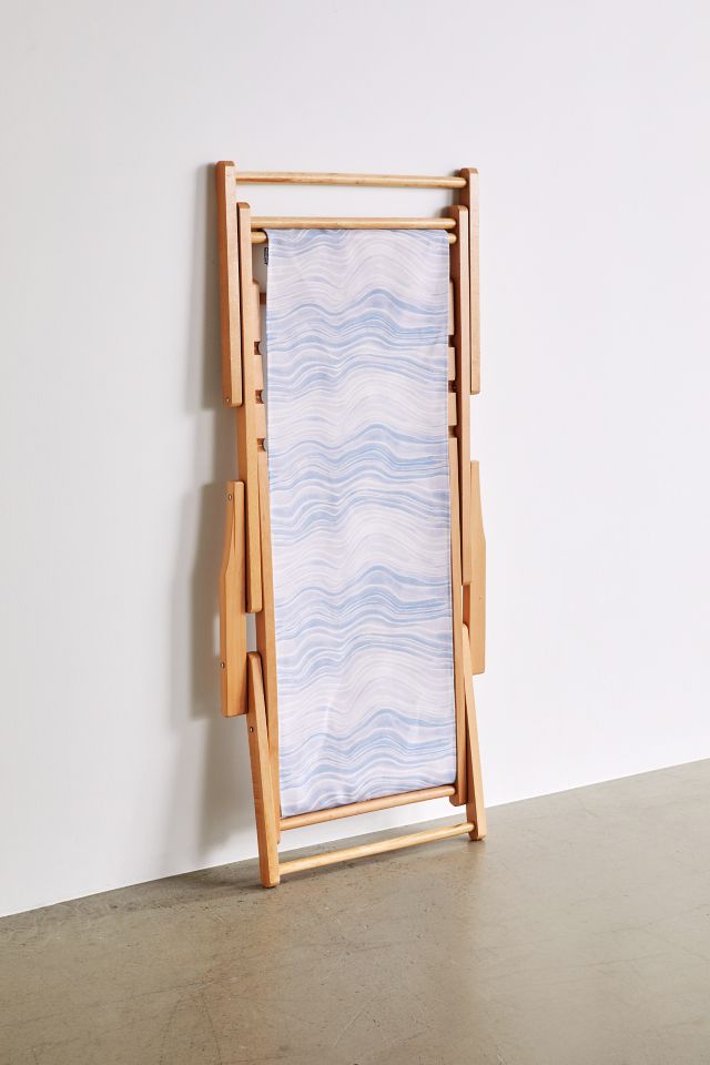 Deny UO Exclusive Blue Swirl Outdoor Folding Chair #5