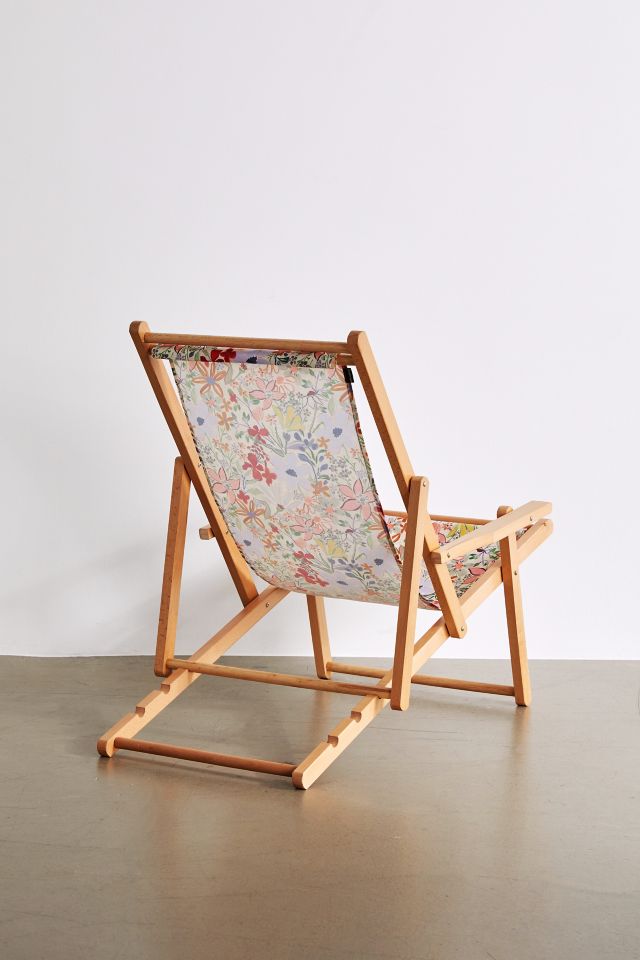 Deny UO Exclusive Sylvie Light Floral Outdoor Folding Chair #2
