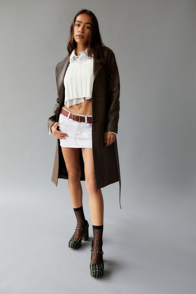 Manteau Trench en Similicuir Charisma Unreal Fur #3