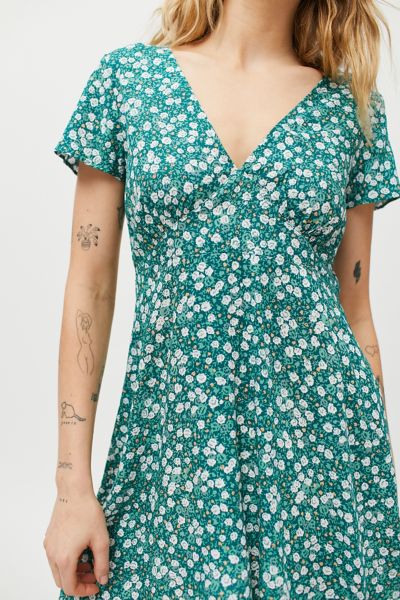 motel elara floral mini dress