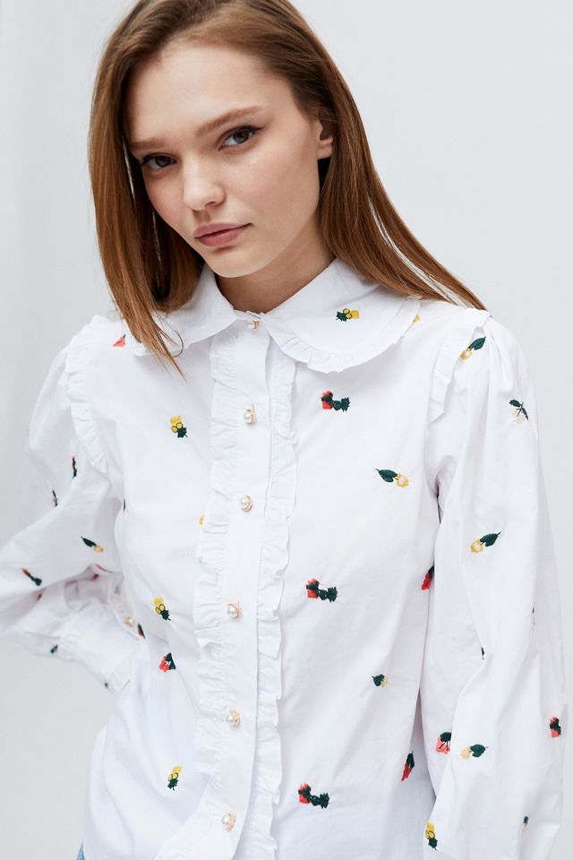 Sister Jane Posy Embroidered Blouse | Urban Outfitters