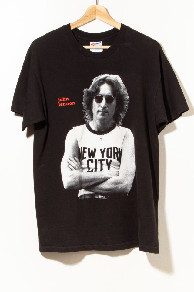 Vintage John Lennon The Beatles One Picture Graphic T-Shirt