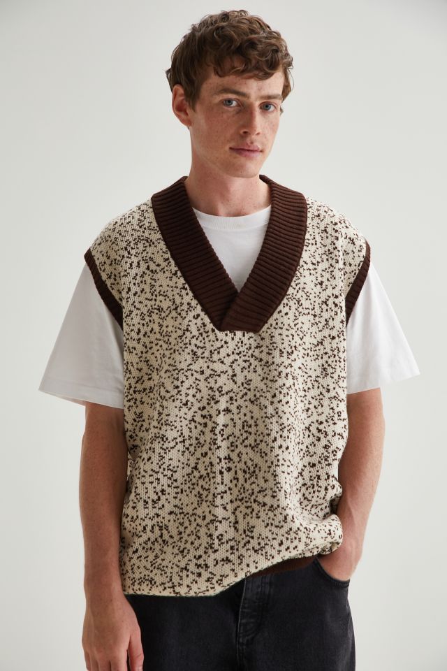 Native Youth Jacquard Knit Sweater Vest
