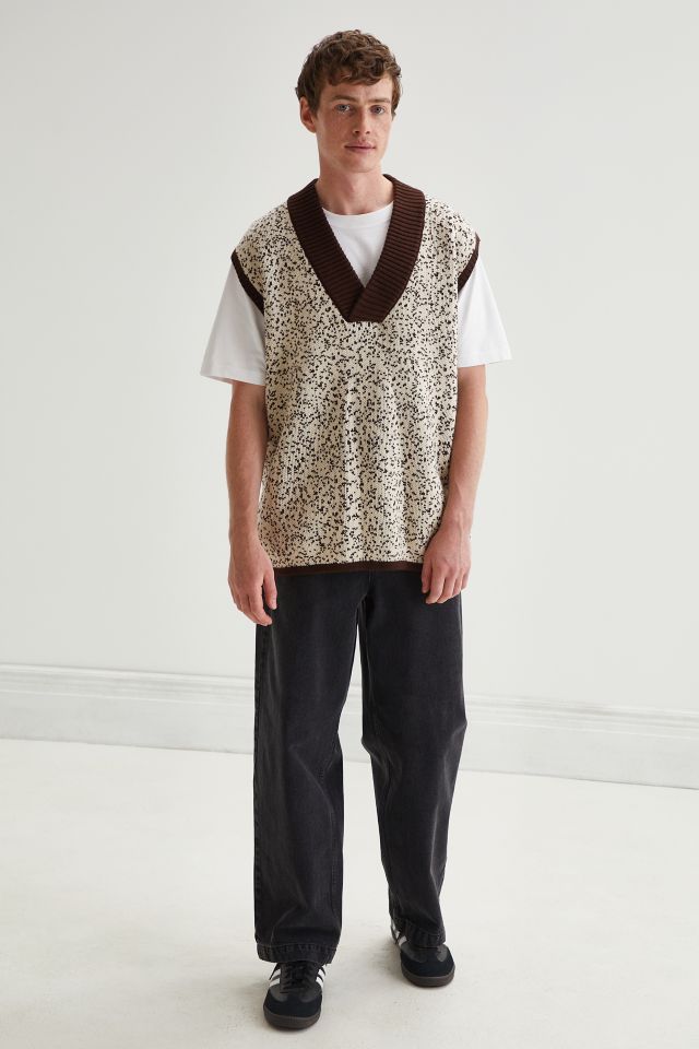 Native Youth Jacquard Knit Sweater Vest #1