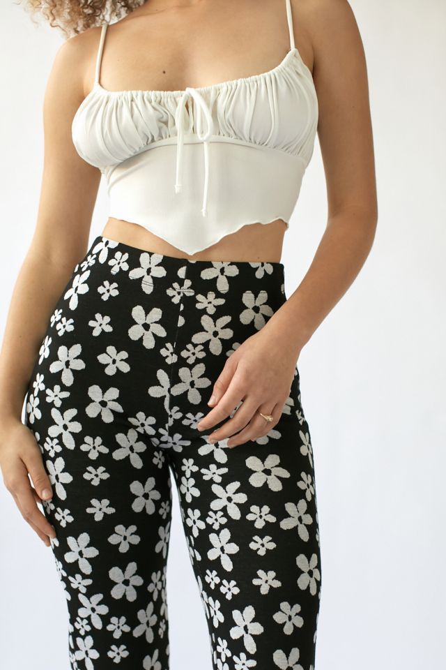 Urban Outfitters Uo Bryn Pull On Flare Pant in Green