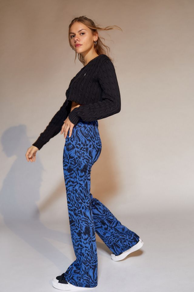 Urban Outfitters Uo Bryn Pull On Flare Pant in Green