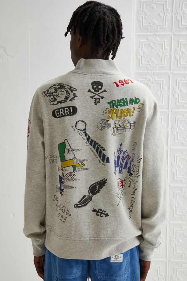 Polo Ralph Lauren UO Exclusive Bear Scribble Crew Neck Sweatshirt