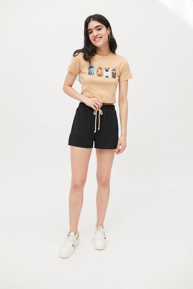 Cute Kitten Cropped Baby Tee #1