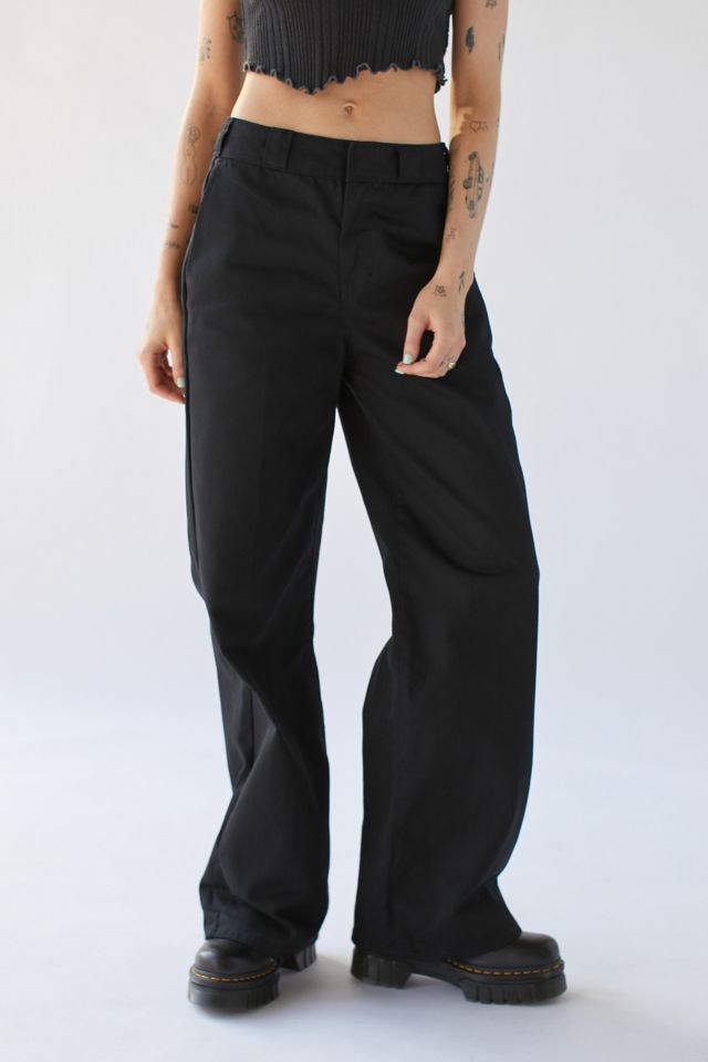 DICKIES Wide Leg Skater Pants - BLACK, Tillys