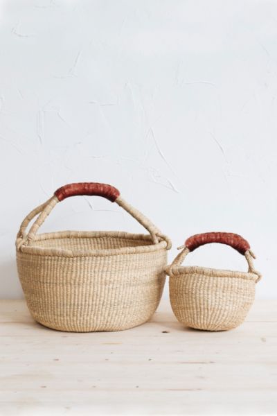 Shop Connected Goods Lucy Bolga Basket In Neutral At Urban Outfitters