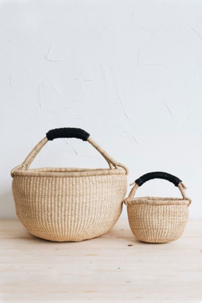Shop Connected Goods June Bolga Basket In Neutral At Urban Outfitters