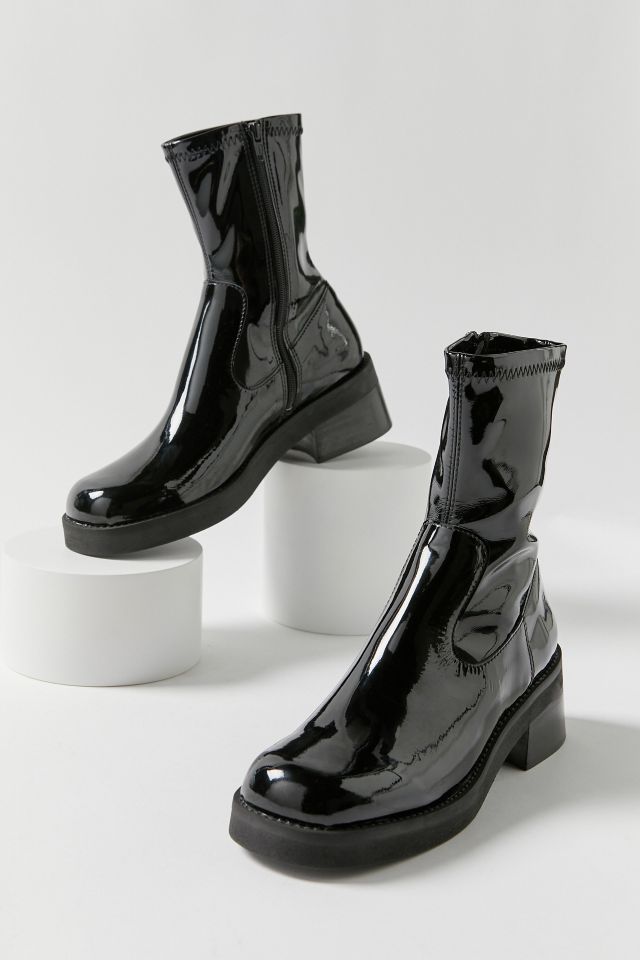 Patent store calf boots