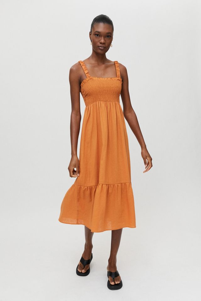 Urban Renewal Eco Smocked Dress | Urban Outfitters