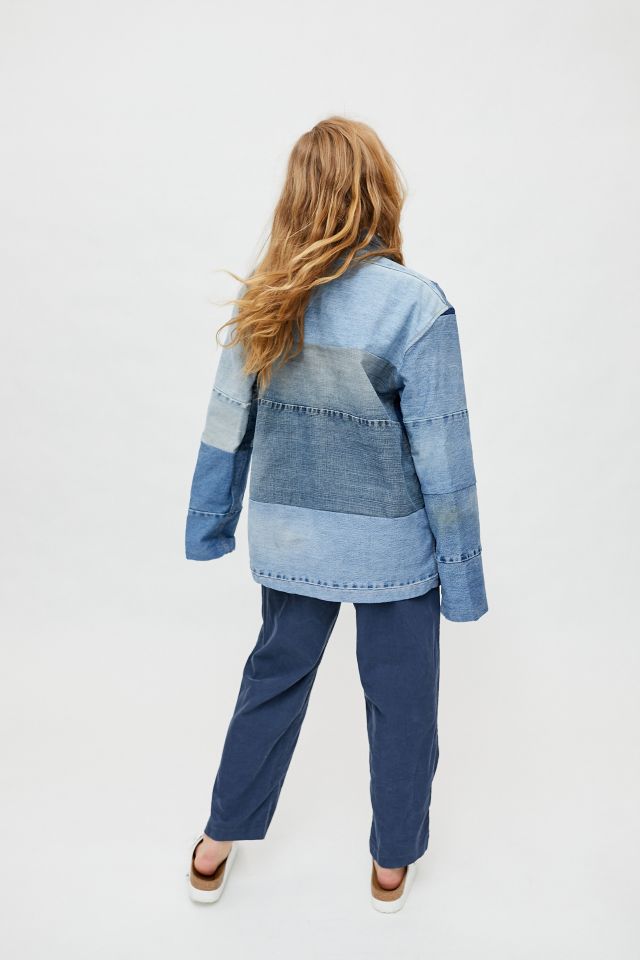 Upcycled Pieced Denim Chore Jacket #4