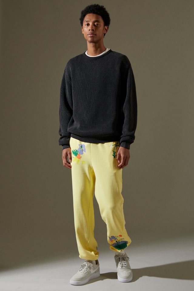 Coney Island Picnic Painted Flowers Sweatpant #1