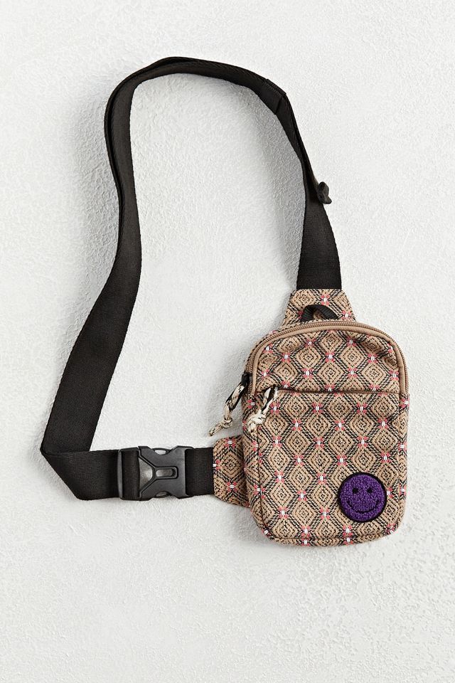 UO Smile Pattern Sling Bag | Urban Outfitters