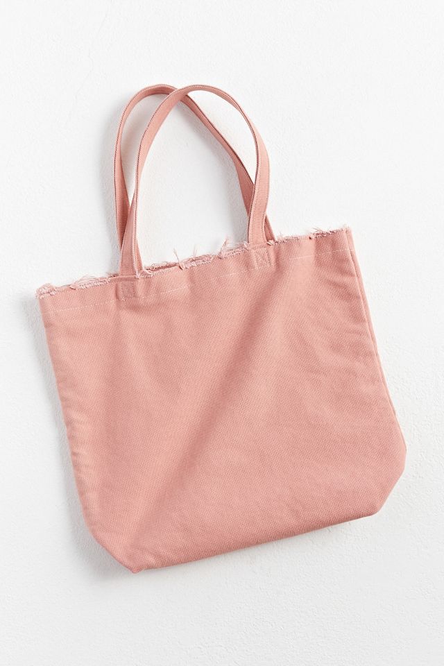 UO Smile Patch Distressed Canvas Tote Bag #3