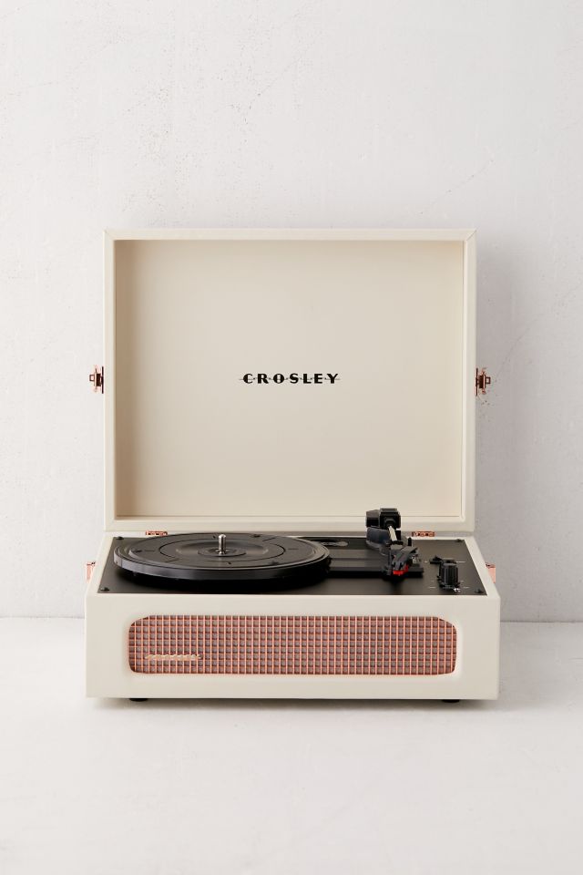 Crosley UO Exclusive Cream Rose Gold Voyager Bluetooth Record Player #1