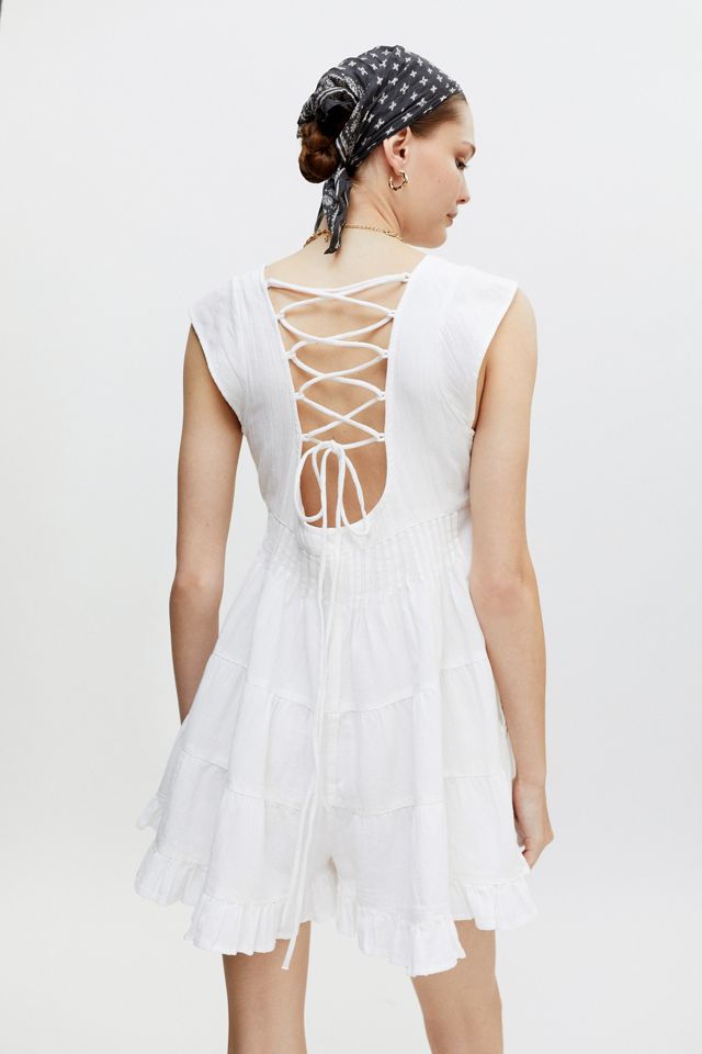 UO Raelynn Tie-Back Romper #1