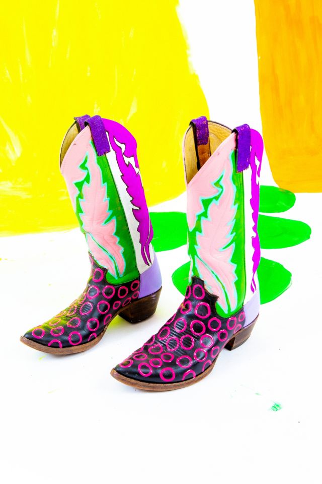 Zig Zag Midnight Dance Cowgirl Boots