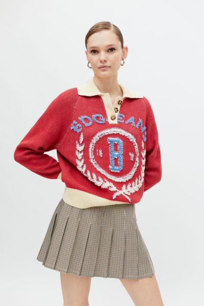 BDG Tegan Collared Pullover Sweater | Urban Outfitters