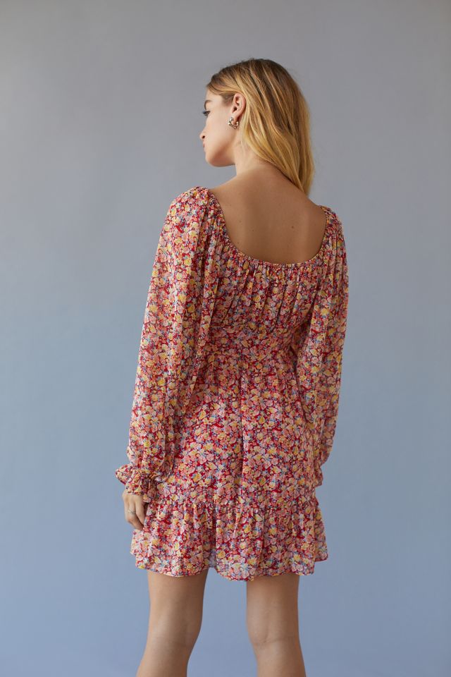 Robe Mini Hyacinthe à Volants Kiss The Sky #1