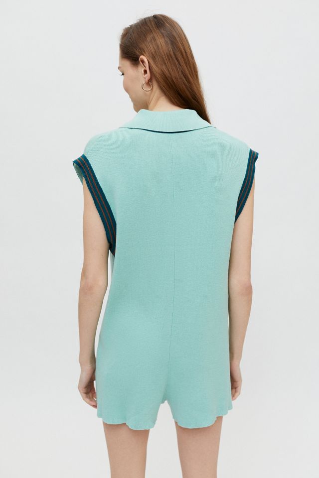 UO Lauryn Collared Knit Romper #2