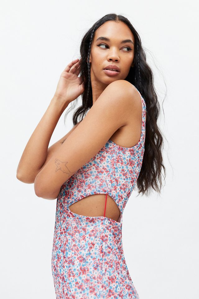 AFRM Alida Mesh Cutout Bodycon Dress