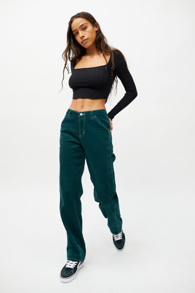 Corduroy Work Pants - Khaki green - Ladies