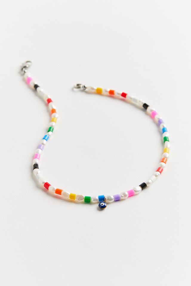 Blackcurrant Pop The TAI Rainbow Pearl Beaded Necklace
