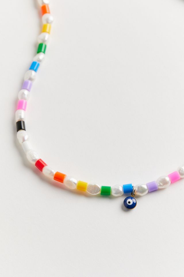 Blackcurrant Pop The TAI Rainbow Pearl Beaded Necklace #2