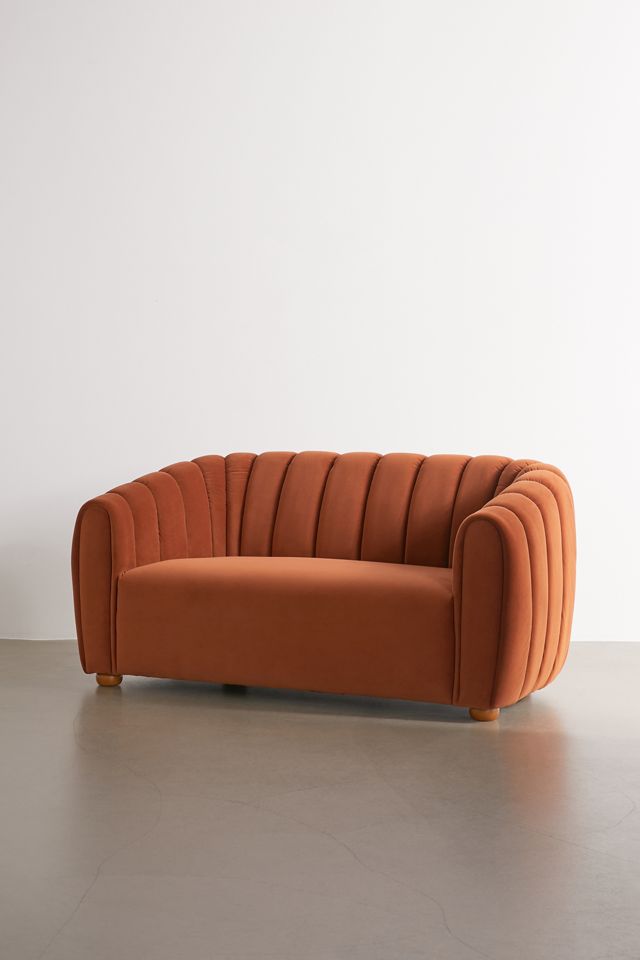 Juliette Tufted Velvet Love Seat #2