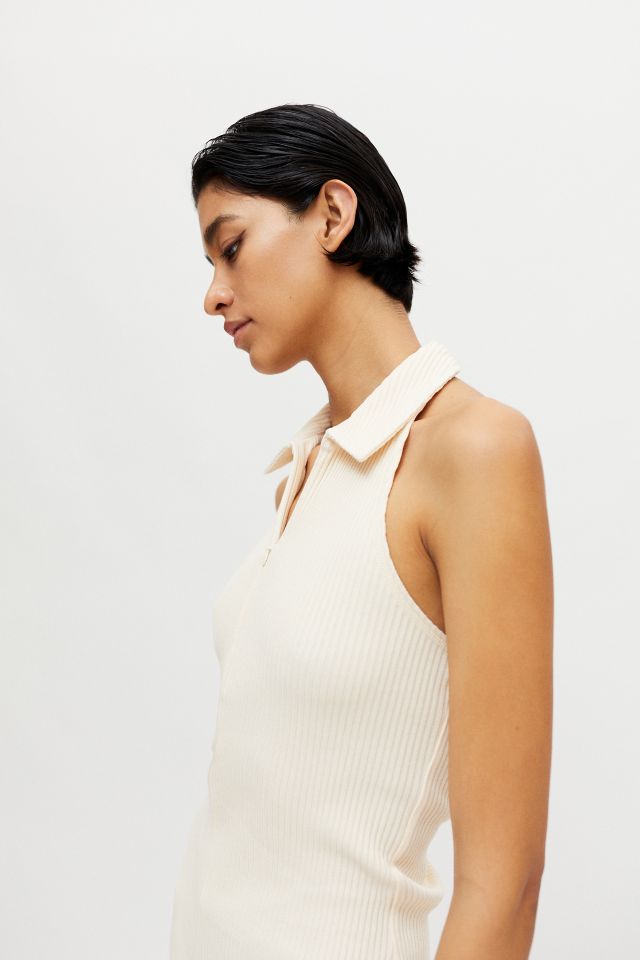 Robe Mini Licou Côtelée Preppy UO #2
