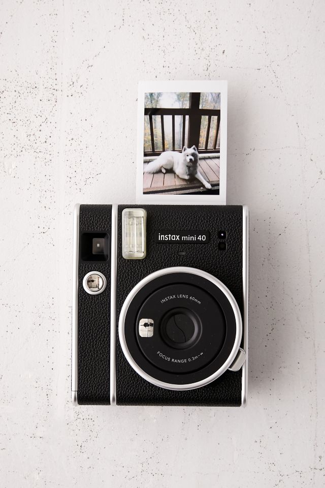 Fuji-Cámara Instax Mini 40 Black-White-Silver - Distribuciones RJB