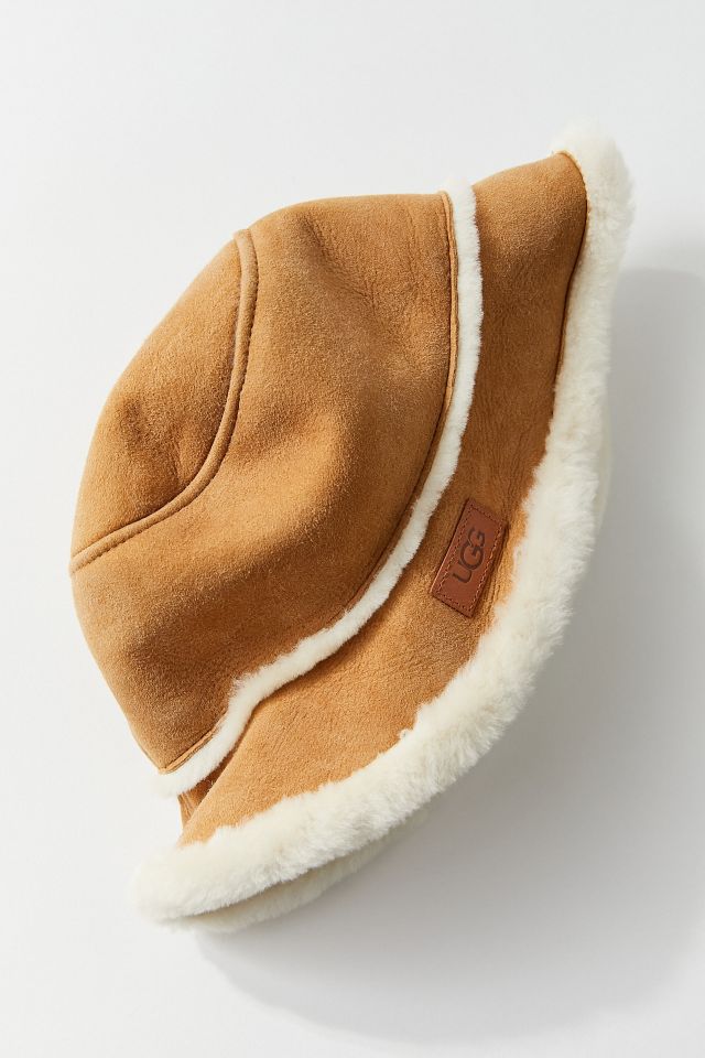 Women's UGG Australia 'City - Small' Genuine Shearling Bucket Hat