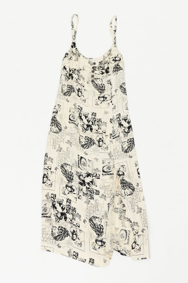 Robe Fourreau Mi-Longue Fendue Tiera UO #4