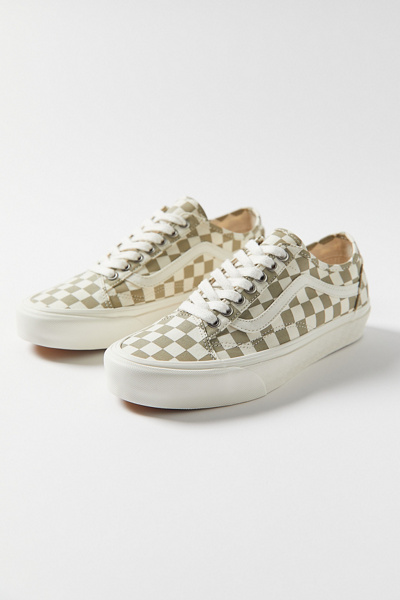 vans tan checkerboard