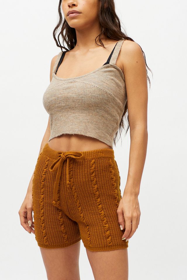 Tach Clothing Mirka Cable Knit Short Urban Outfitters Canada
