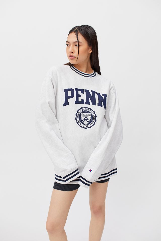 Champion UO Exclusive University Of Pennsylvania Crew Neck Sweatshirt