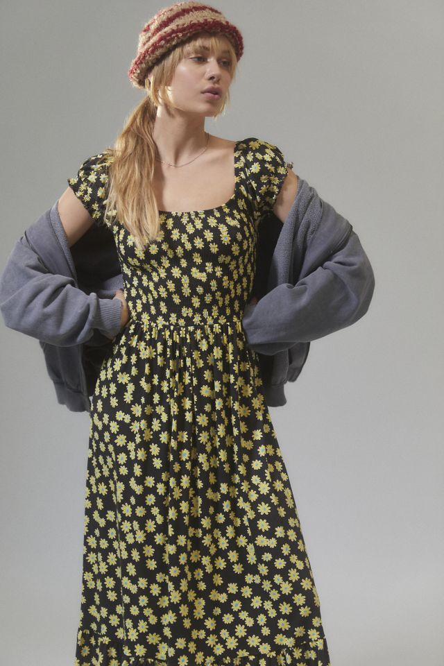 UO Tessie Puff Sleeve Midi Dress #2
