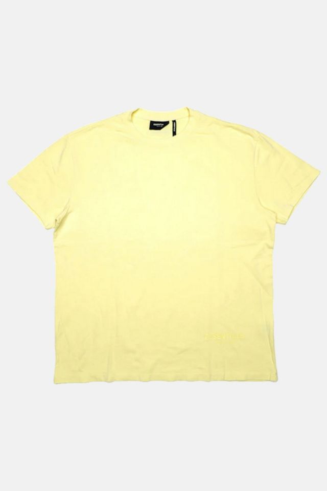 Fear of God Essentials Boxy Graphic T-Shirt Yellow - FW18 - US