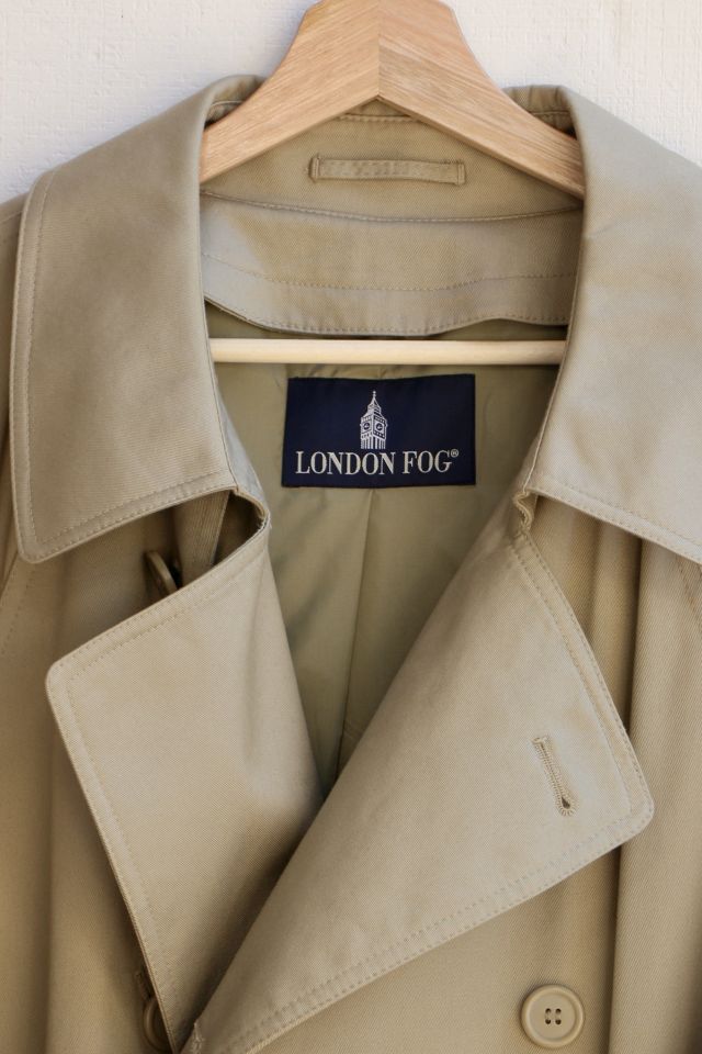 London fog double breasted trench coat online