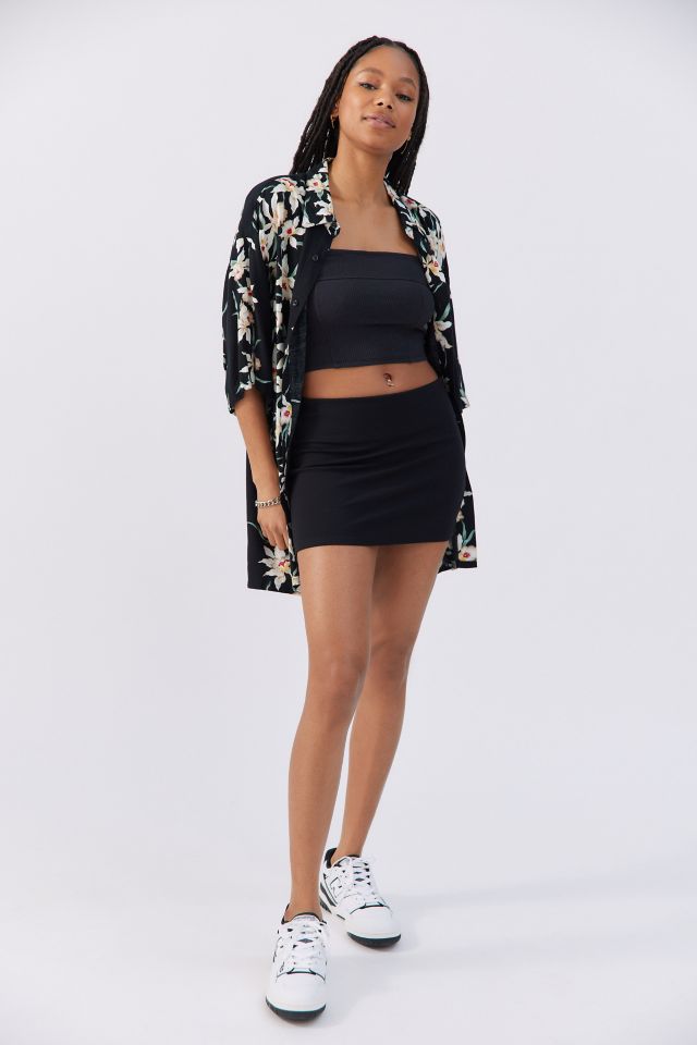 ★ MARRON EDITION★  25 Spring_ Black Lowrise Mini Skorts Bula Low Rise Mini Skirt Black | Princess Polly USA