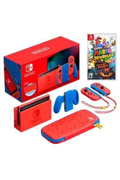 Nintendo Switch Console And Super Mario 3D World And