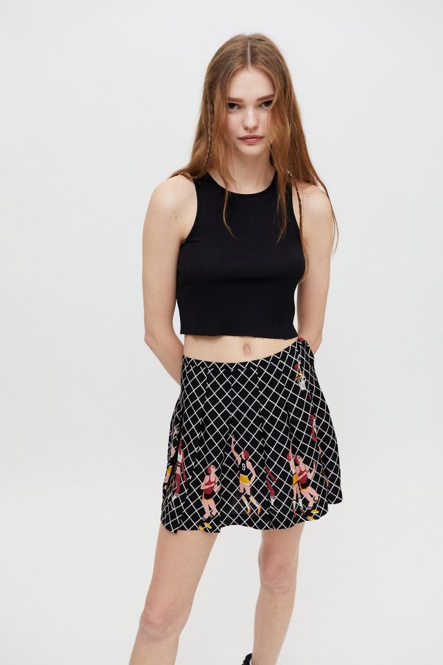 UO Cecile Pleated A-Line Mini Skirt | Urban Outfitters