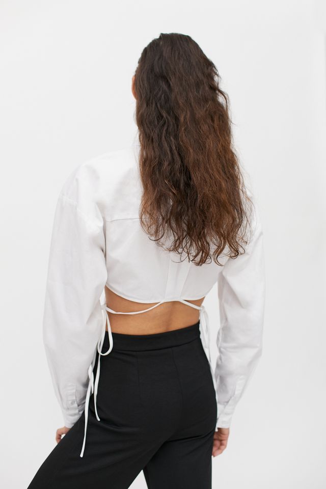 Lioness Hideaway Cropped Button-Down Shirt #2