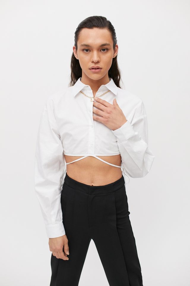 Lioness Hideaway Cropped Button-Down Shirt #4
