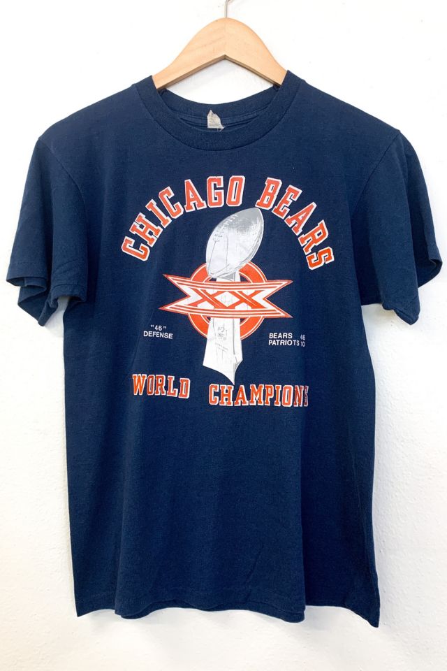 Vintage 1986 Chicago Bears Super Bowl XX Champions T-Shirt